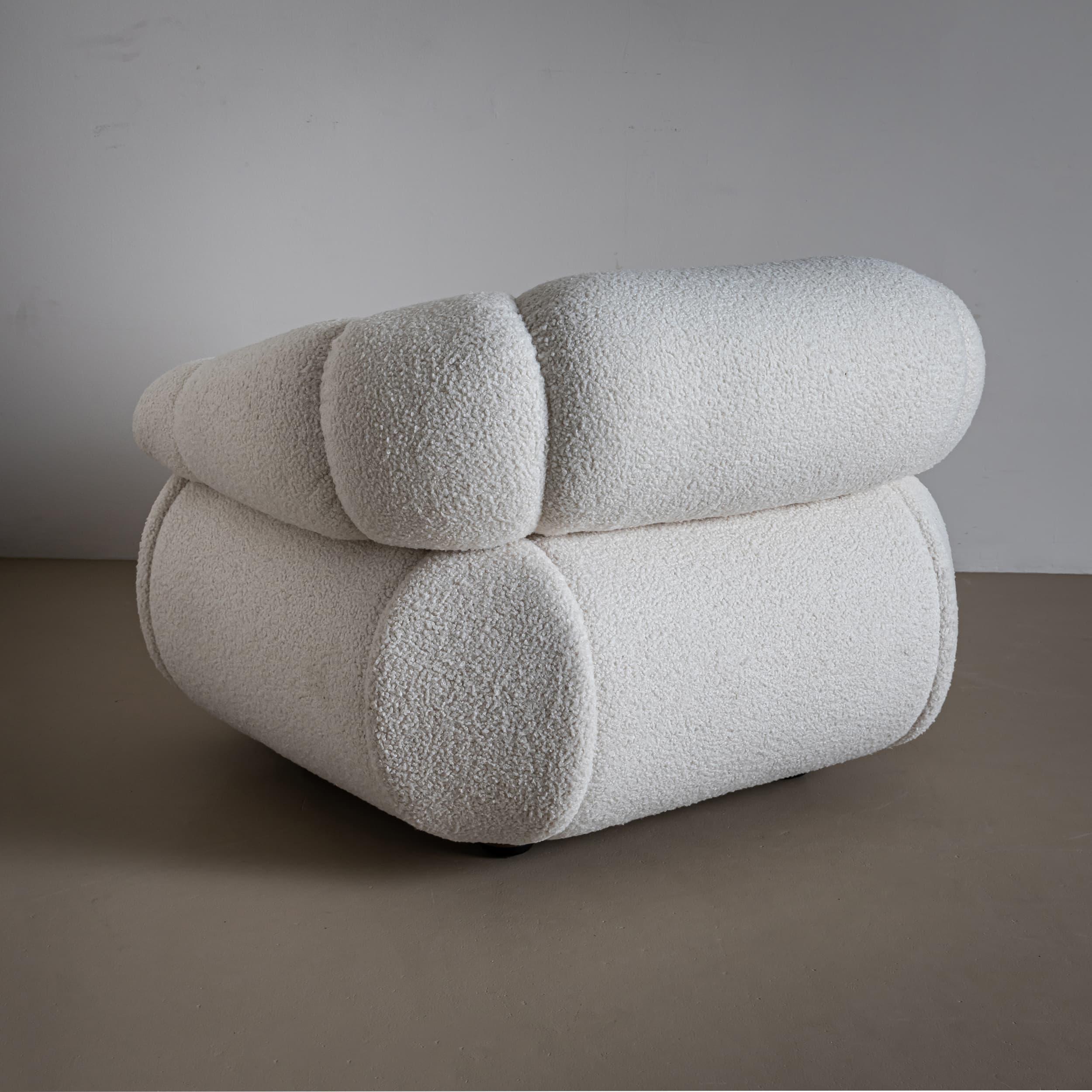Paire de chaises longues blanches du 20e siècle par Adriano Piazzesi, Italie en vente 1
