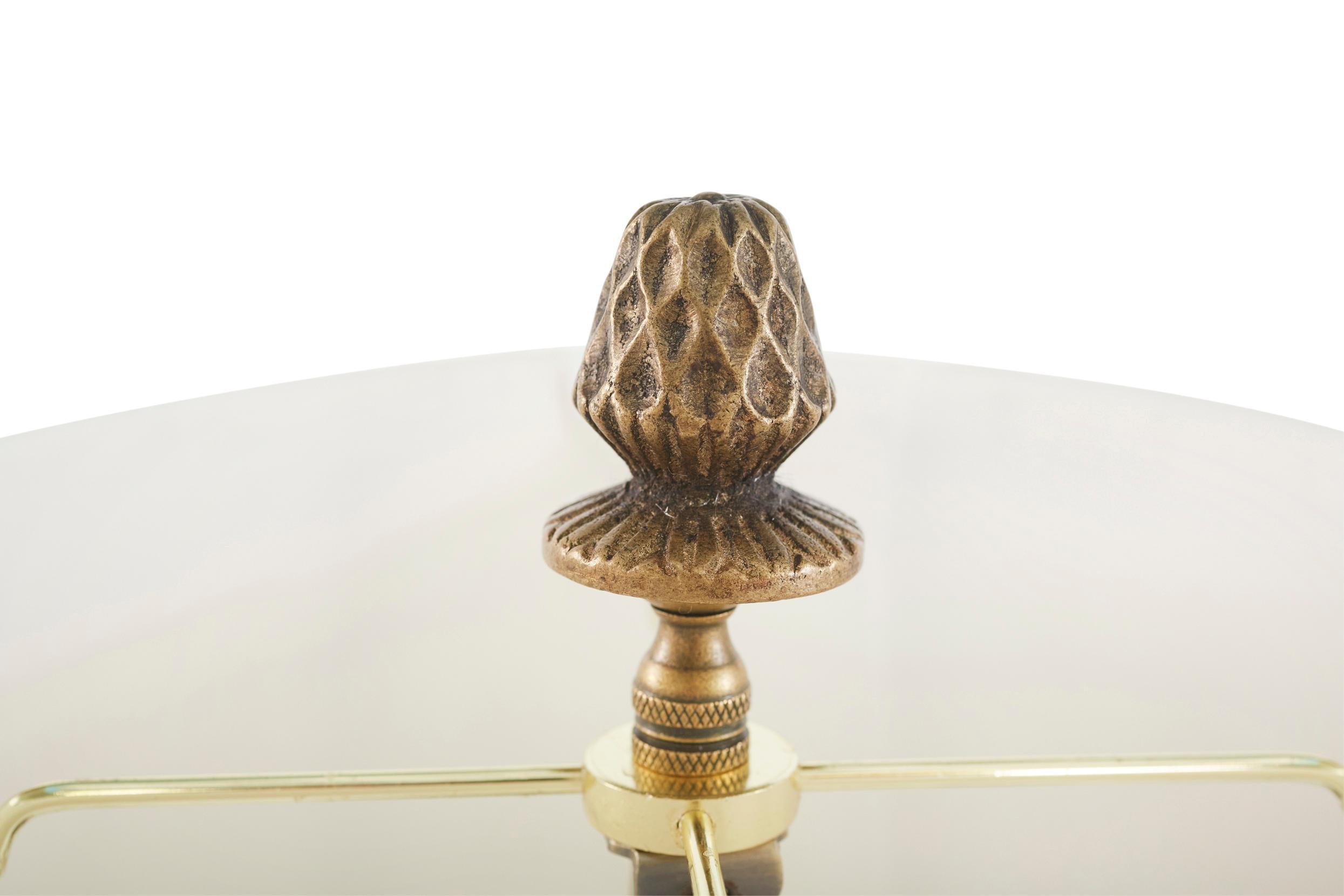 20th Century Pair Porcelain / Bronze Table Lamps 2
