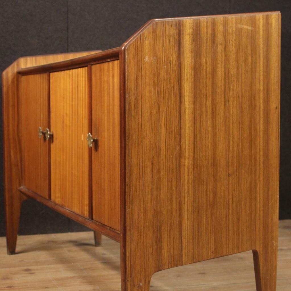 20th Century Palisander Maple Mahogany Beech Woods Italian Design Sideboard 1970 2
