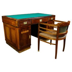 Siglo XX Escritorio de palisandro con sillón Art Nouveau, Austria ca. 1905