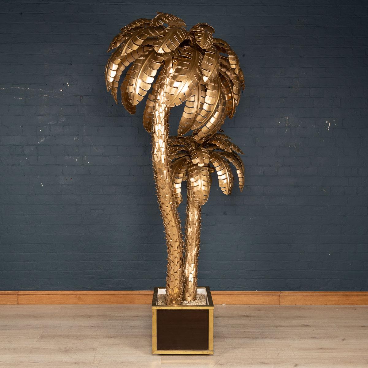 French 20th Century Palm Tree Floor Lamp by Maison Jansen, France, circa 1970