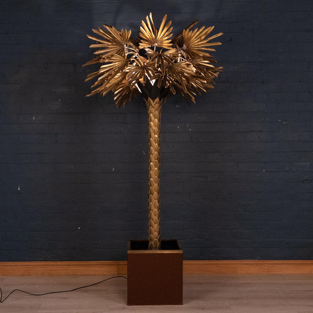 French 20th Century Palm Tree Floor Lamp by Maison Jansen, France, circa 1970