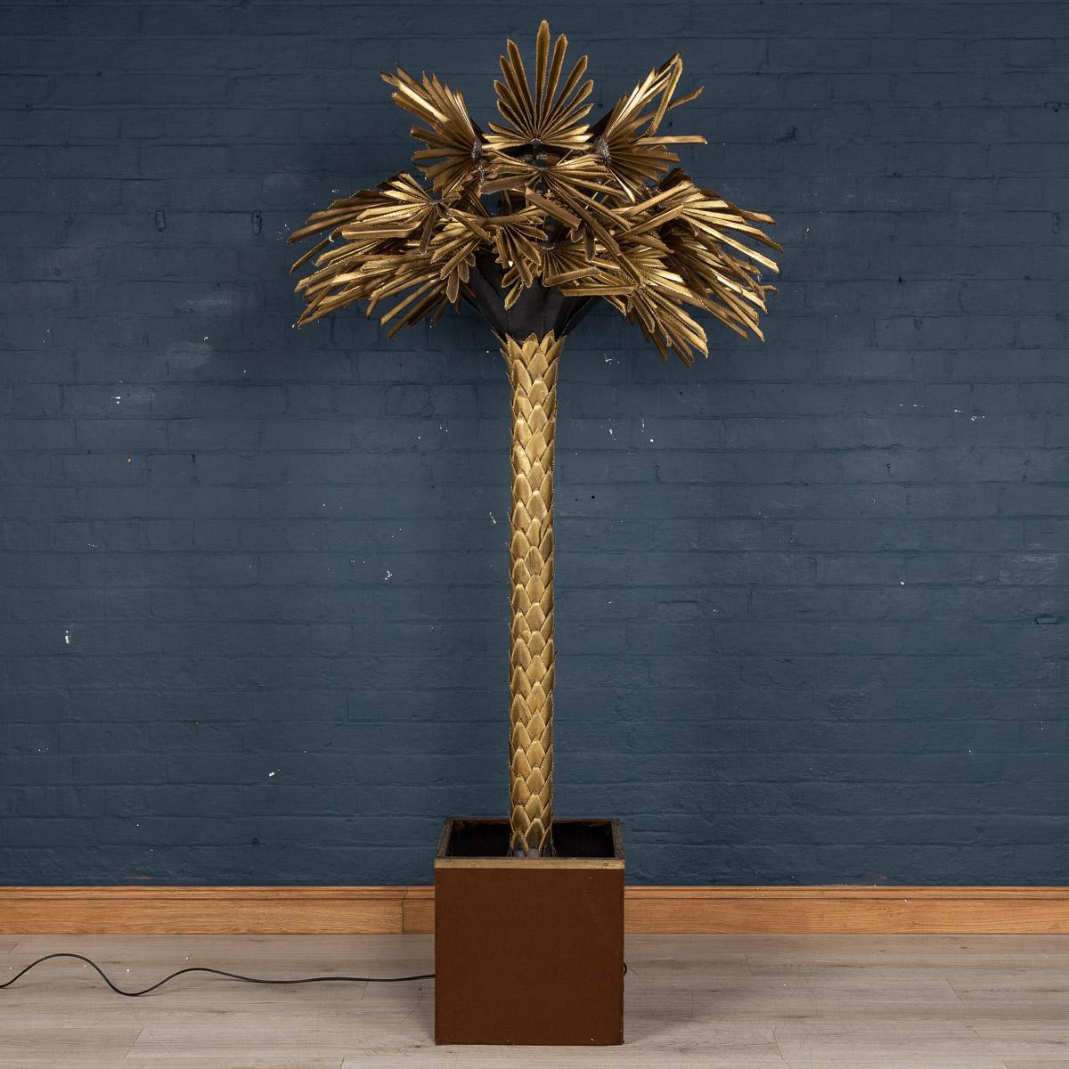 20th Century Palm Tree Floor Lamp by Maison Jansen, France, circa 1970 In Good Condition For Sale In Royal Tunbridge Wells, Kent