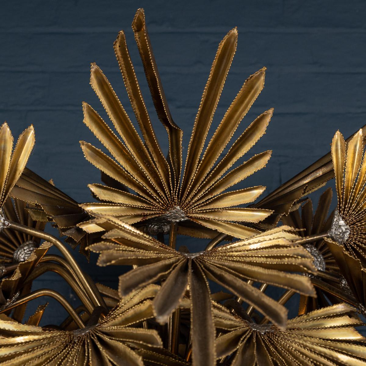 Lampadaire en forme de palmier du 20e siècle par la Maison Jansen, France, vers 1970 en vente 2
