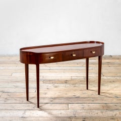 20th Century Paolo Buffa Console with Handles Designed by Giovanni Gariboldi