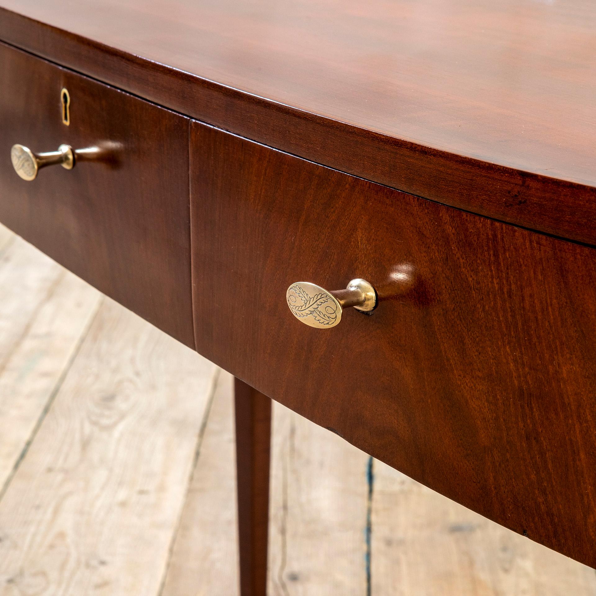 Wood 20th Century Paolo Buffa Console with Handles Designed by Giovanni Gariboldi For Sale