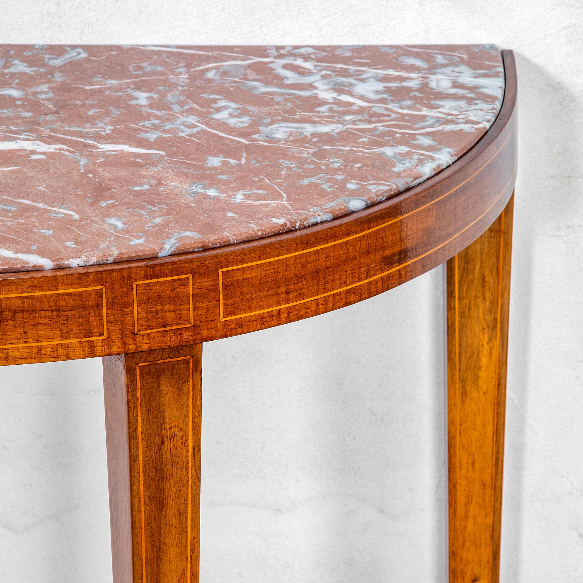 Italian 20th Century Paolo Buffa Wall Console with marble top For Sale