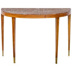 20th Century Paolo Buffa Wall Console with marble top