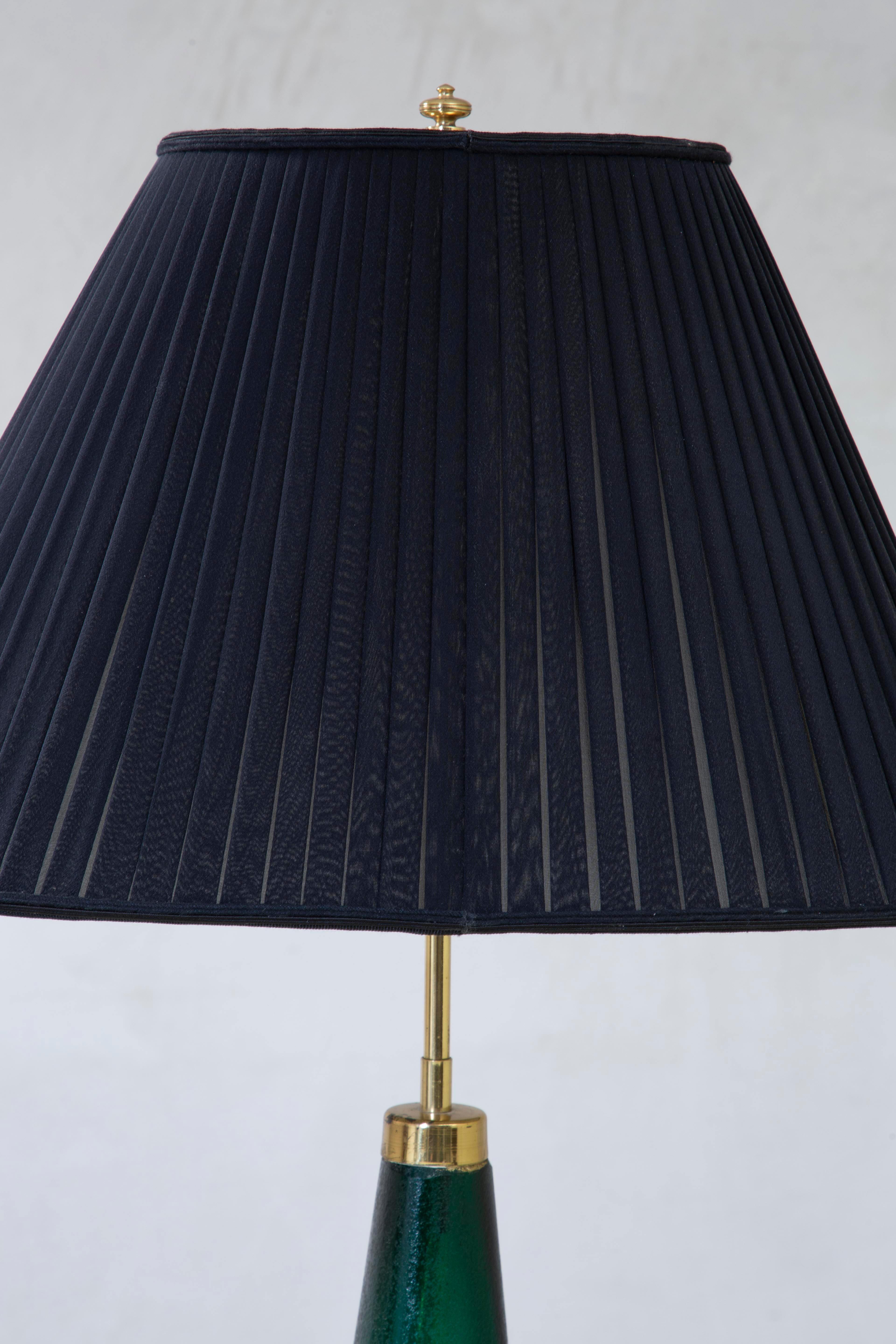 20th Century, Paolo Venini Glass and Frabric Table Lamp in vendita 4