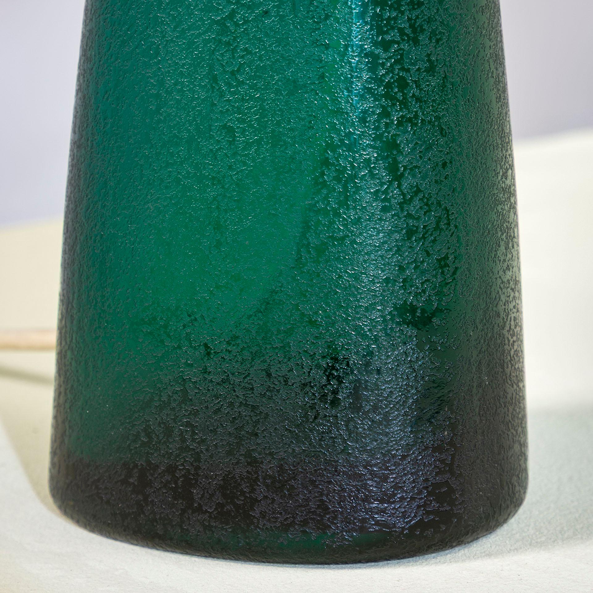 20th Century, Paolo Venini Glass and Frabric Table Lamp in vendita 1