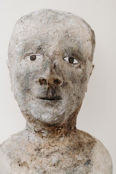 20th Century Papier-Mâché Statue "homo erectus"