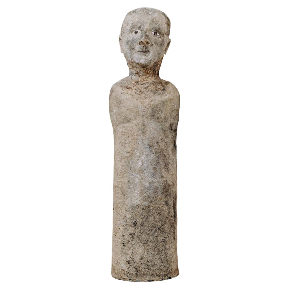 20th Century Papier-Mâché Statue "homo erectus"