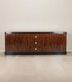 Buffet en macassar Art déco parisien du 20e siècle