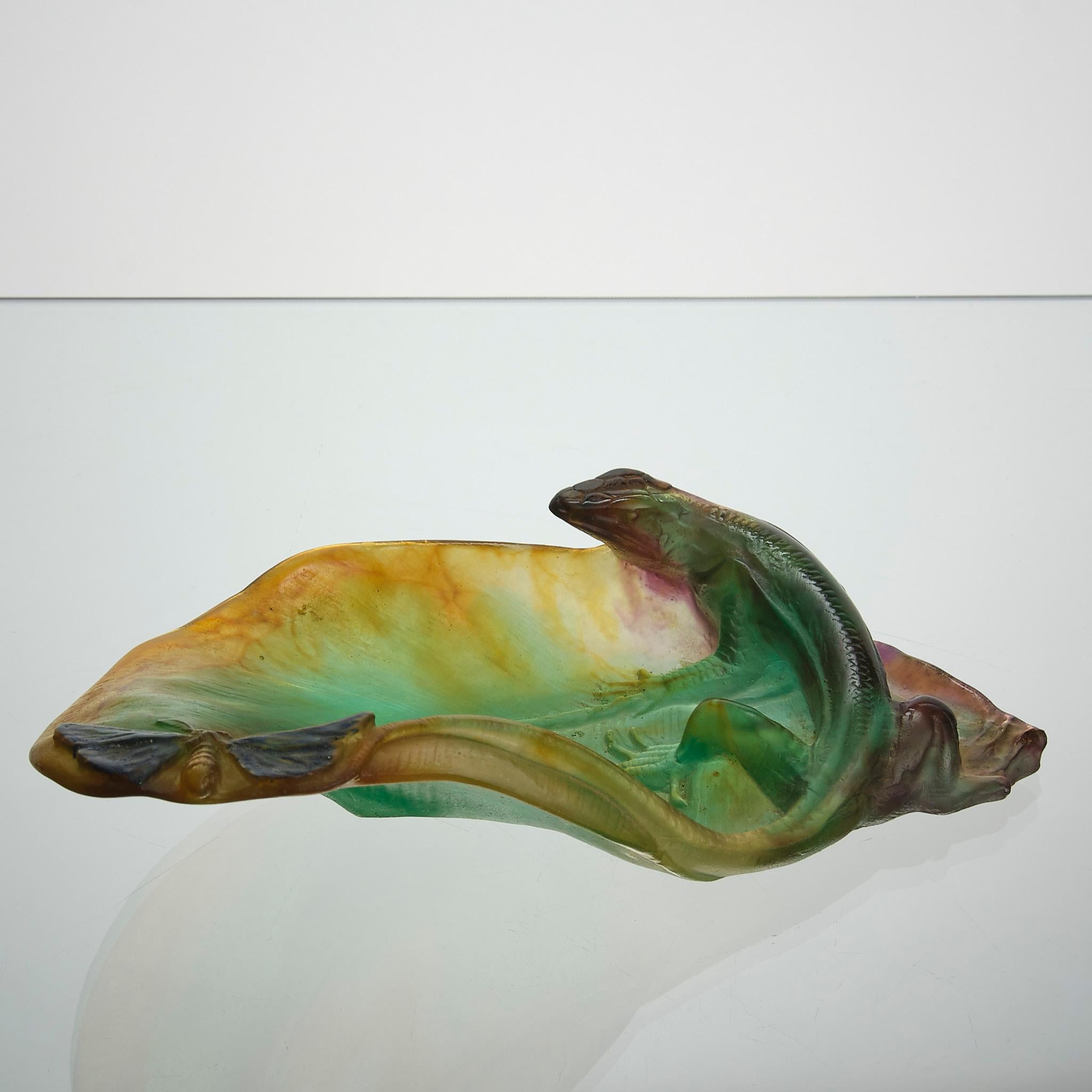 Stampato 20th Century Pate de Verre Glass 