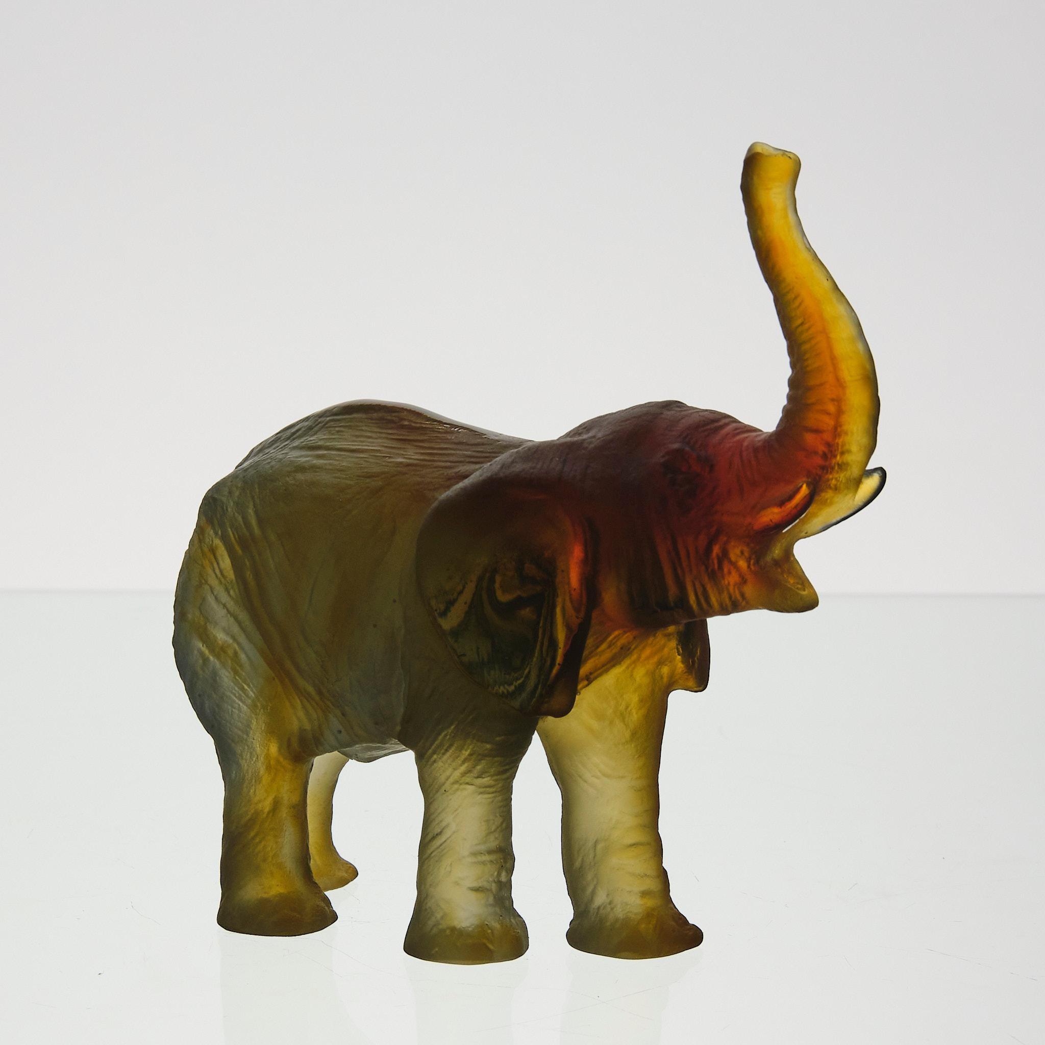 French 20th Century Pate de Verre Glass Sculpture 