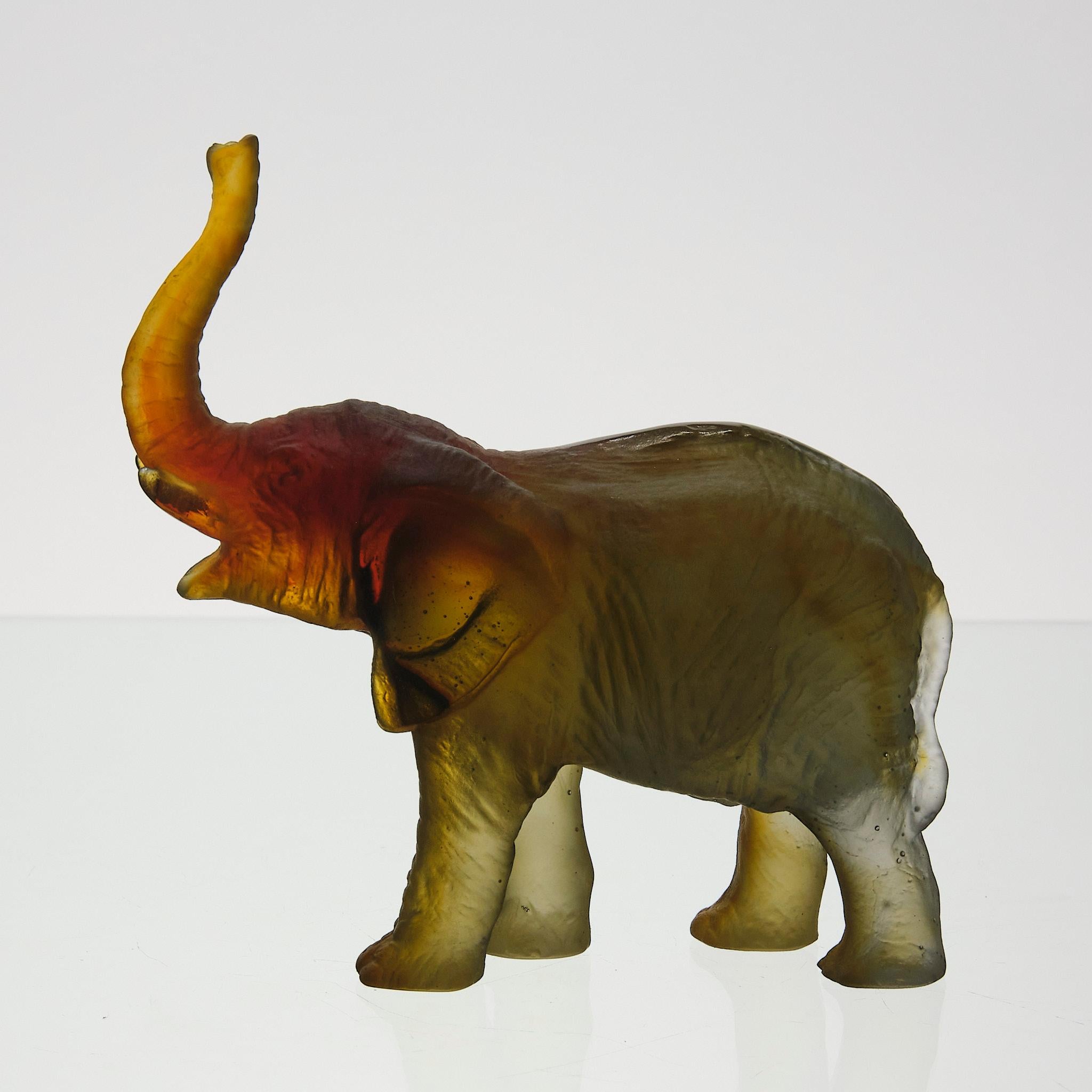 20th Century Pate de Verre Glass Sculpture 