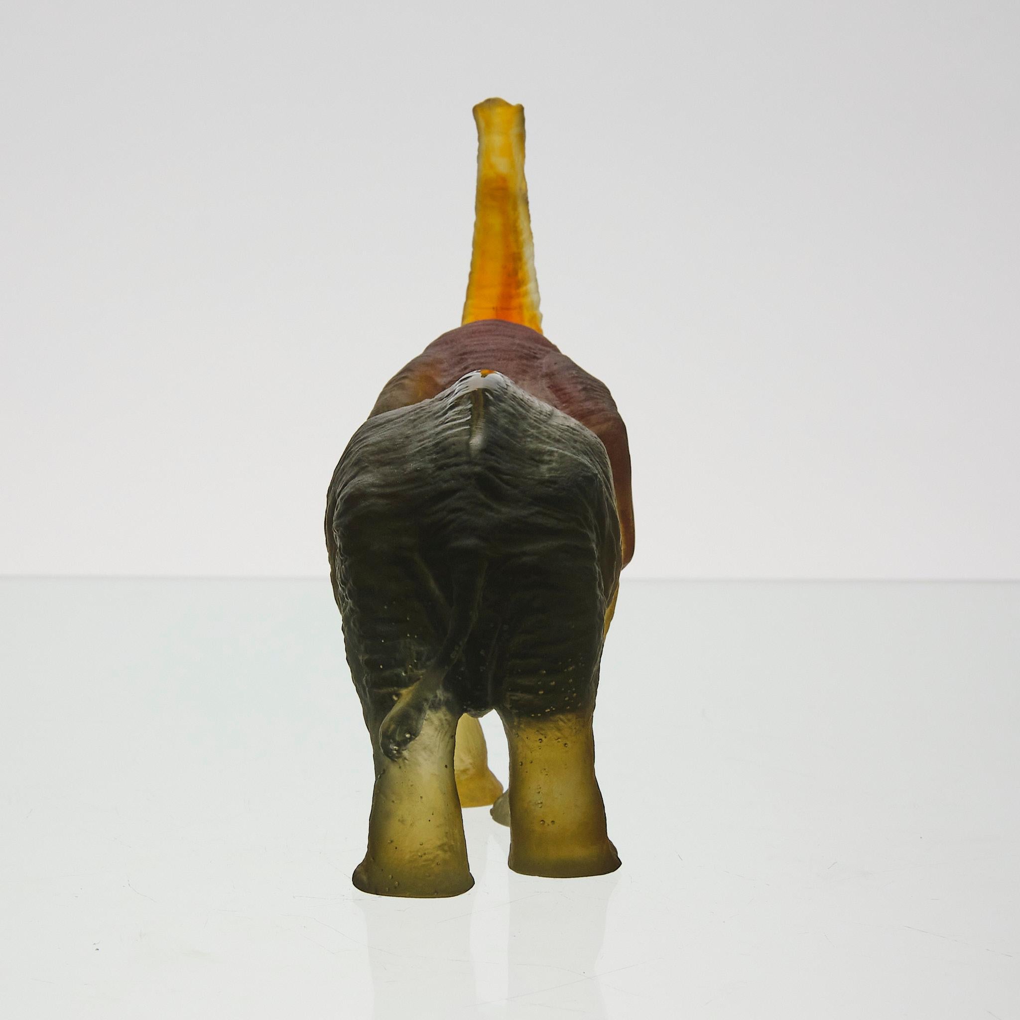 20th Century Pate de Verre Glass Sculpture 