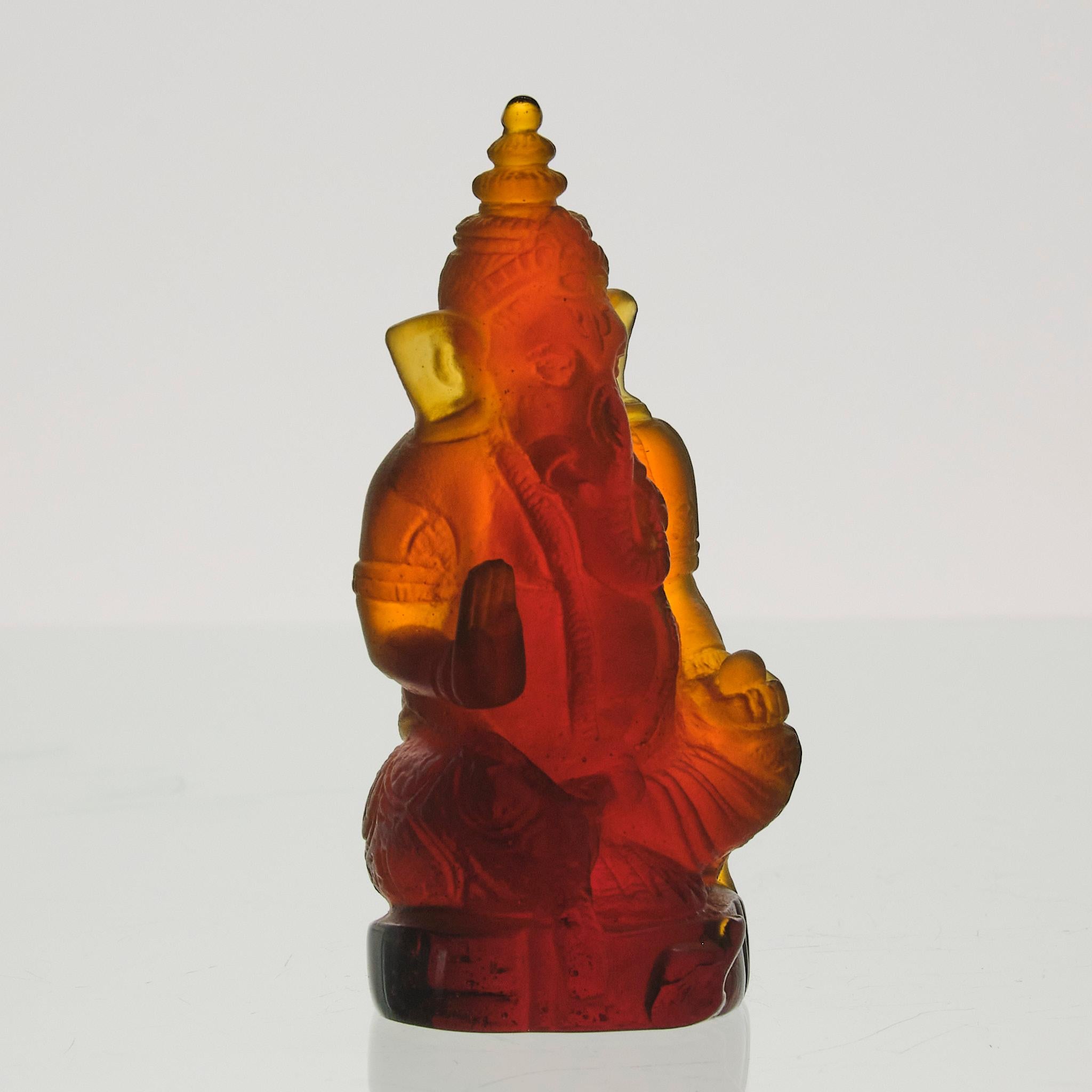 20th Century Pate de Verre Glass Sculpture entitled 