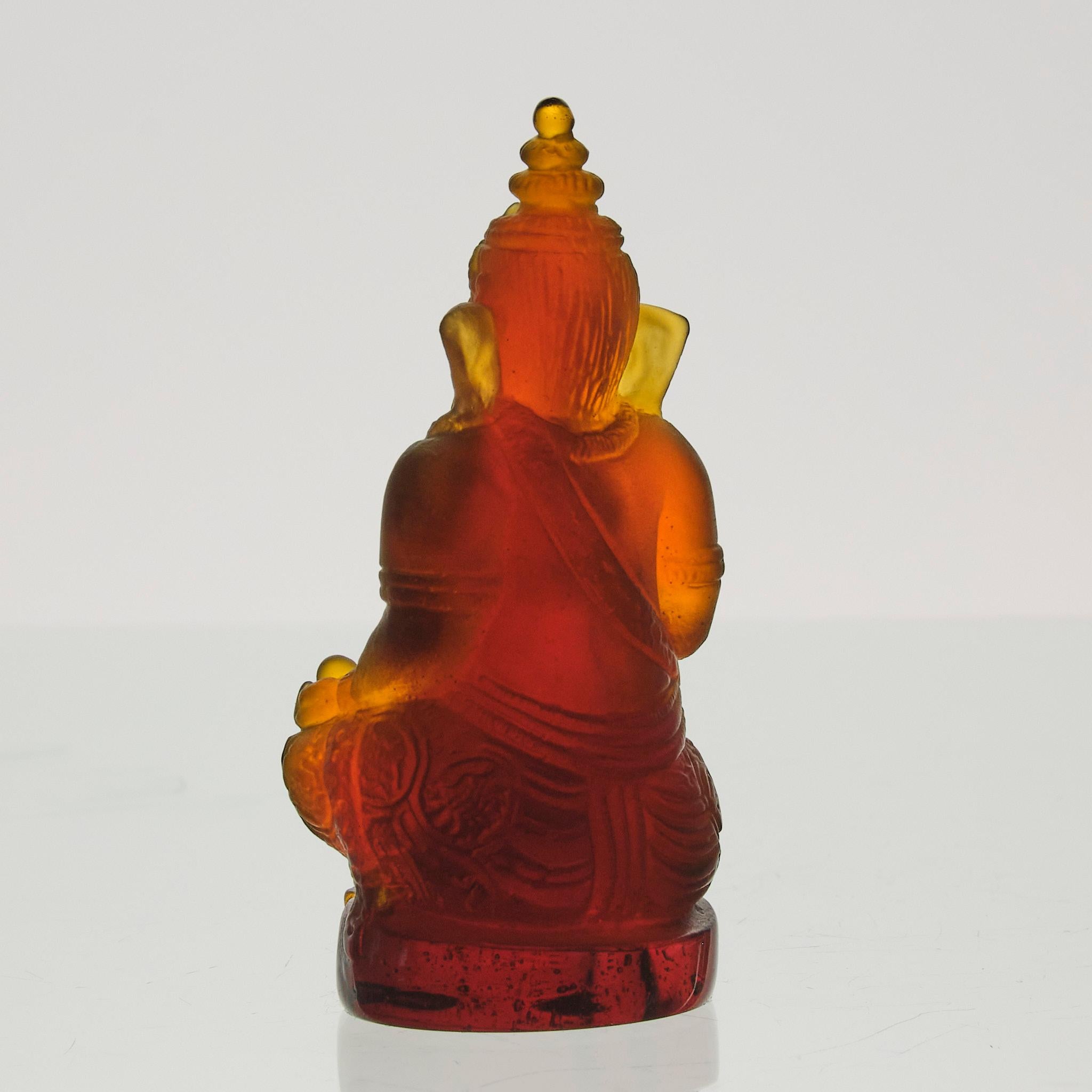 20th Century Pate de Verre Glass Sculpture entitled 