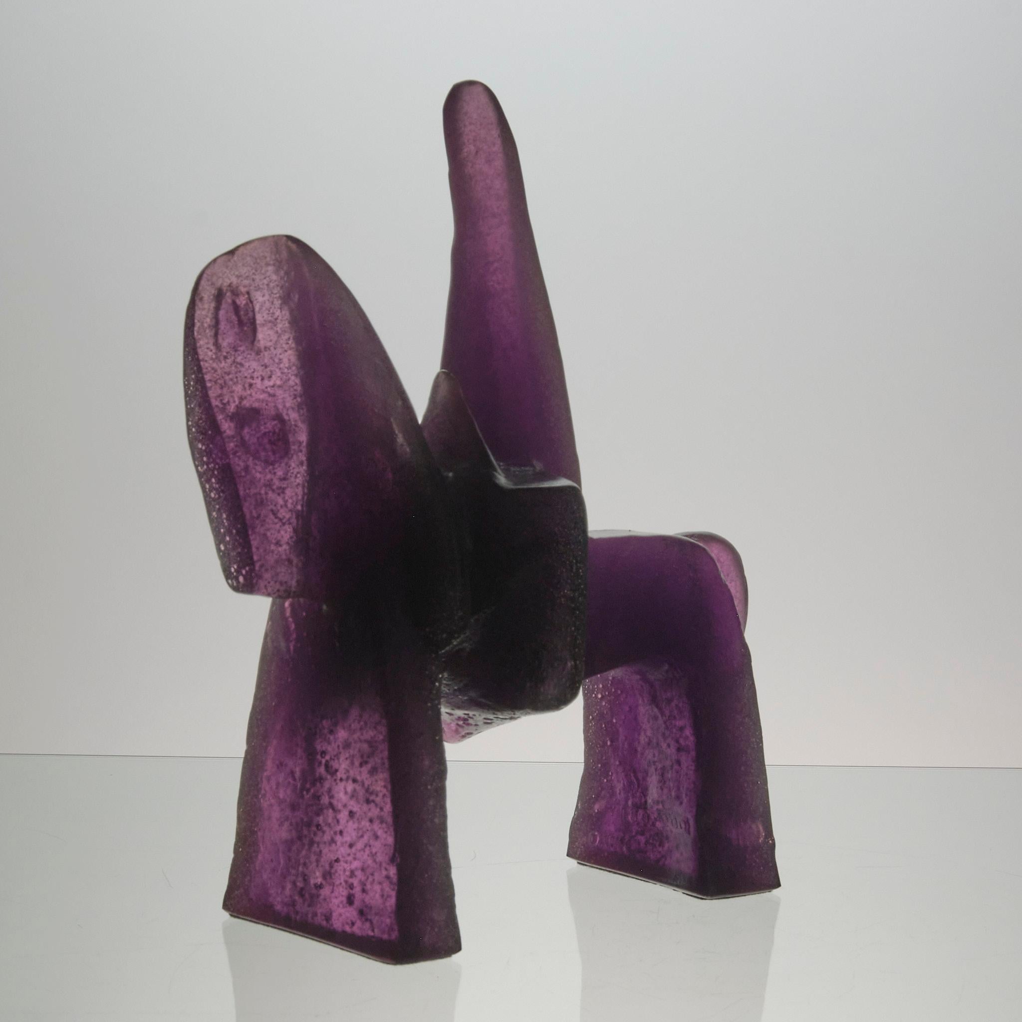 Francese Scultura in vetro Pate de Verre del XX secolo intitolata 