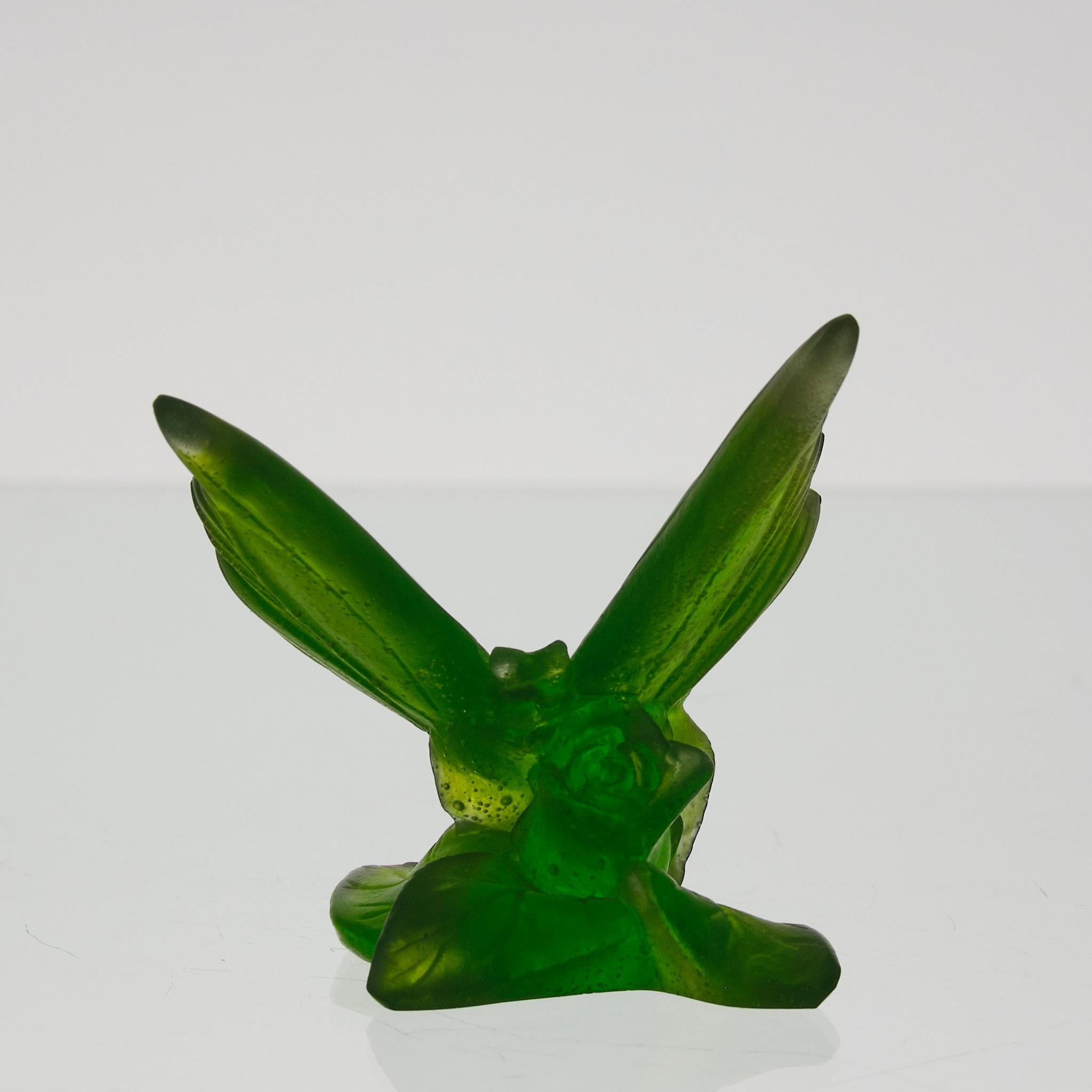 20th Century Pate de Verre Glass study entitled 