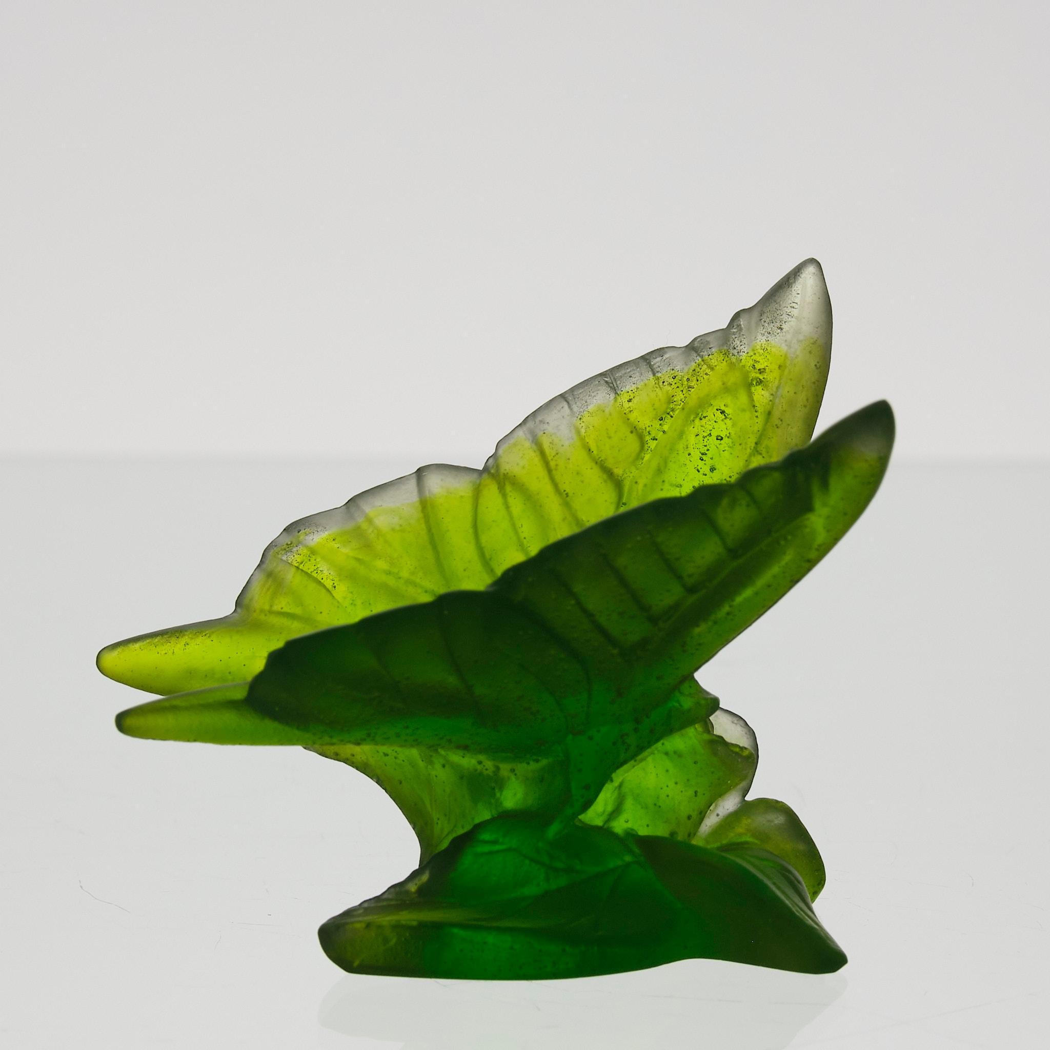 French 20th Century Pate de Verre Glass study entitled 