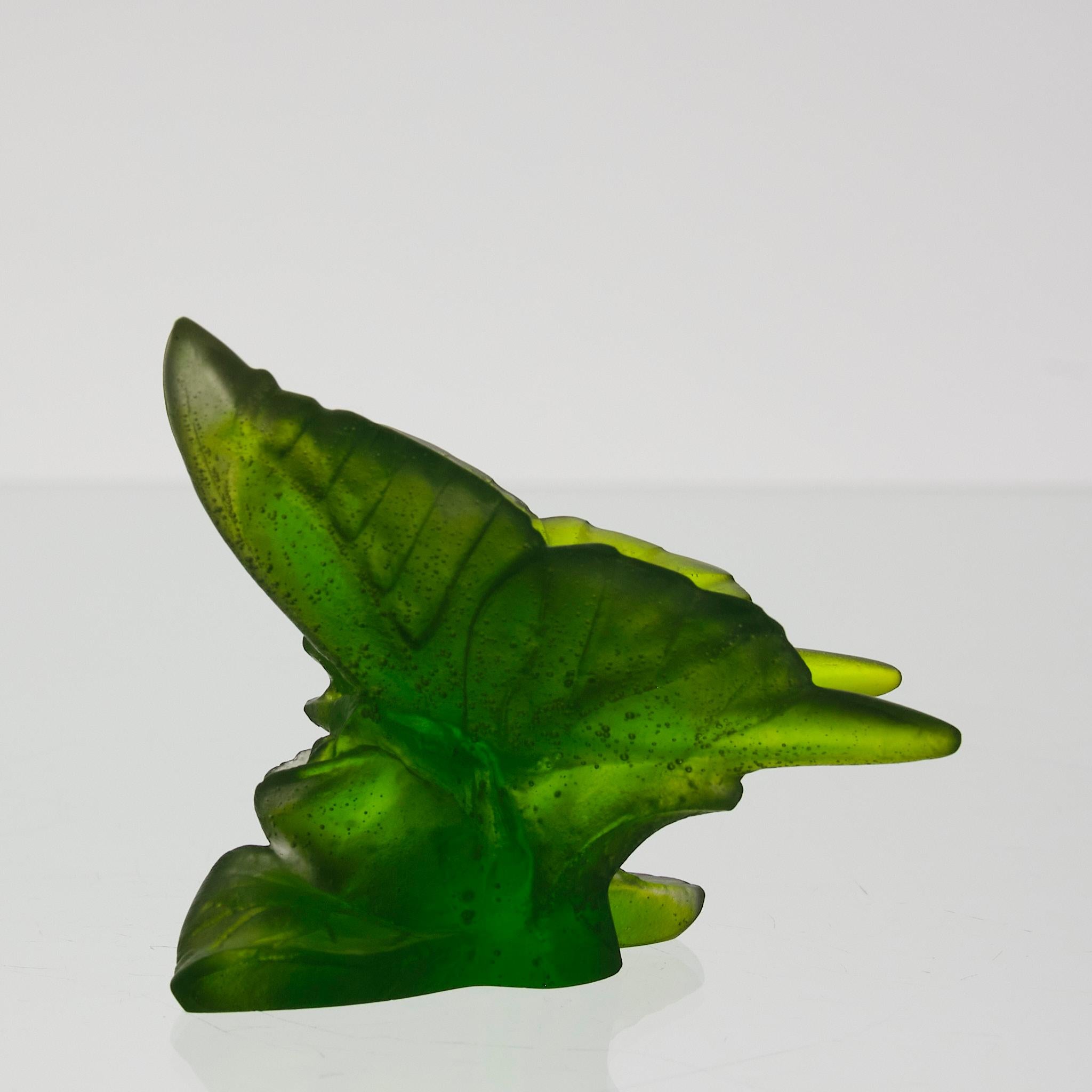 20th Century Pate de Verre Glass study entitled 