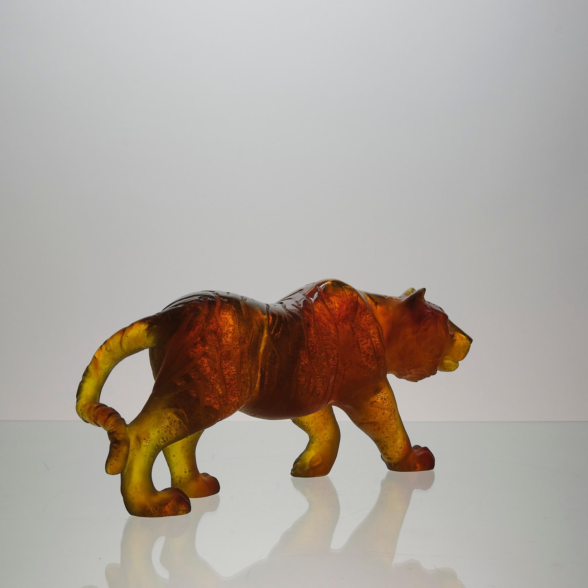 Pate de Verre-Skulptur des 20. Jahrhunderts mit dem Titel 