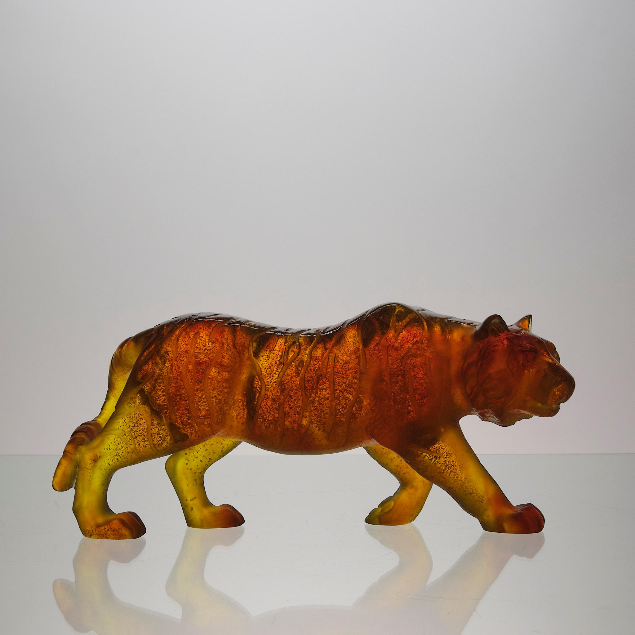 Pate de Verre-Skulptur des 20. Jahrhunderts mit dem Titel 