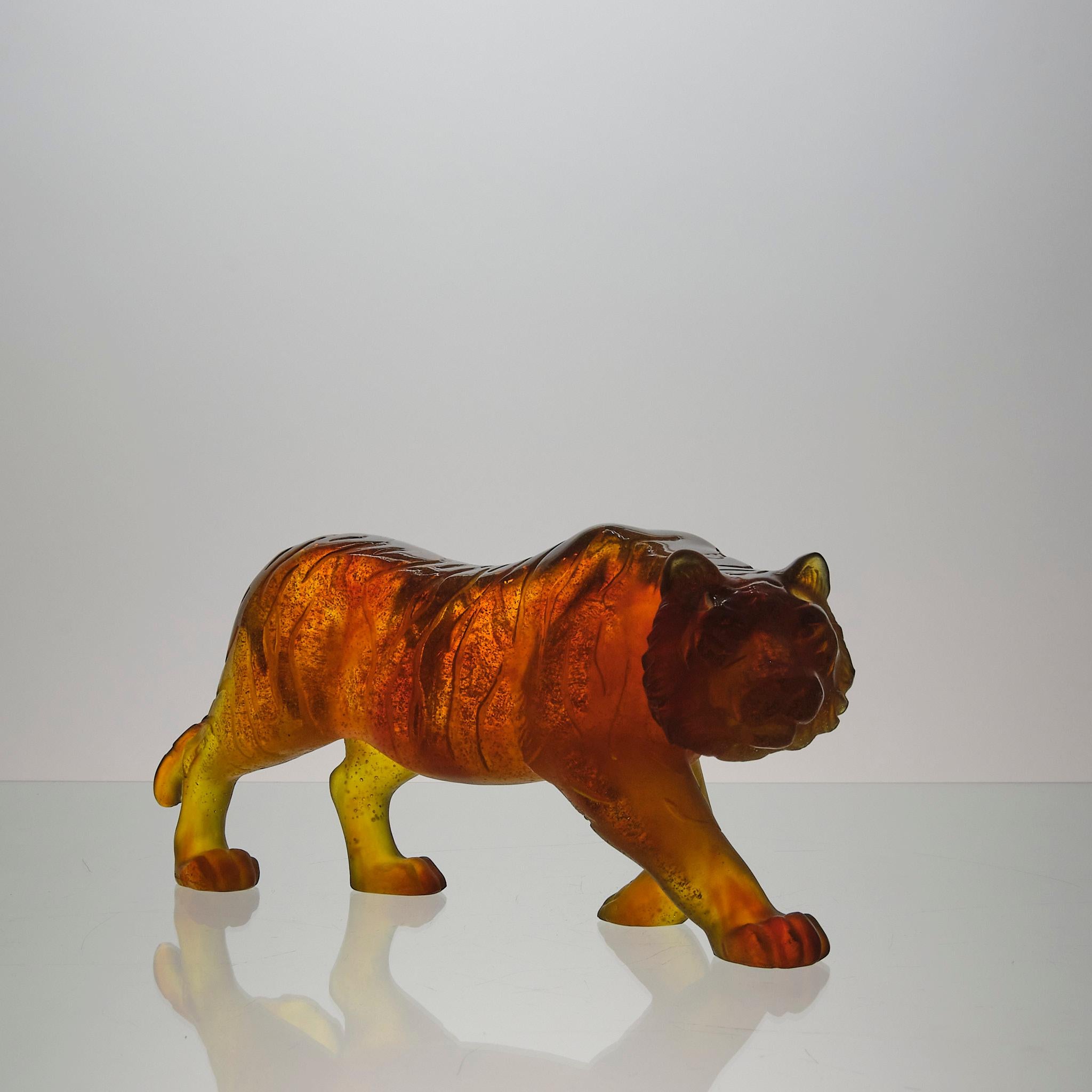 Pate de Verre-Skulptur des 20. Jahrhunderts mit dem Titel 