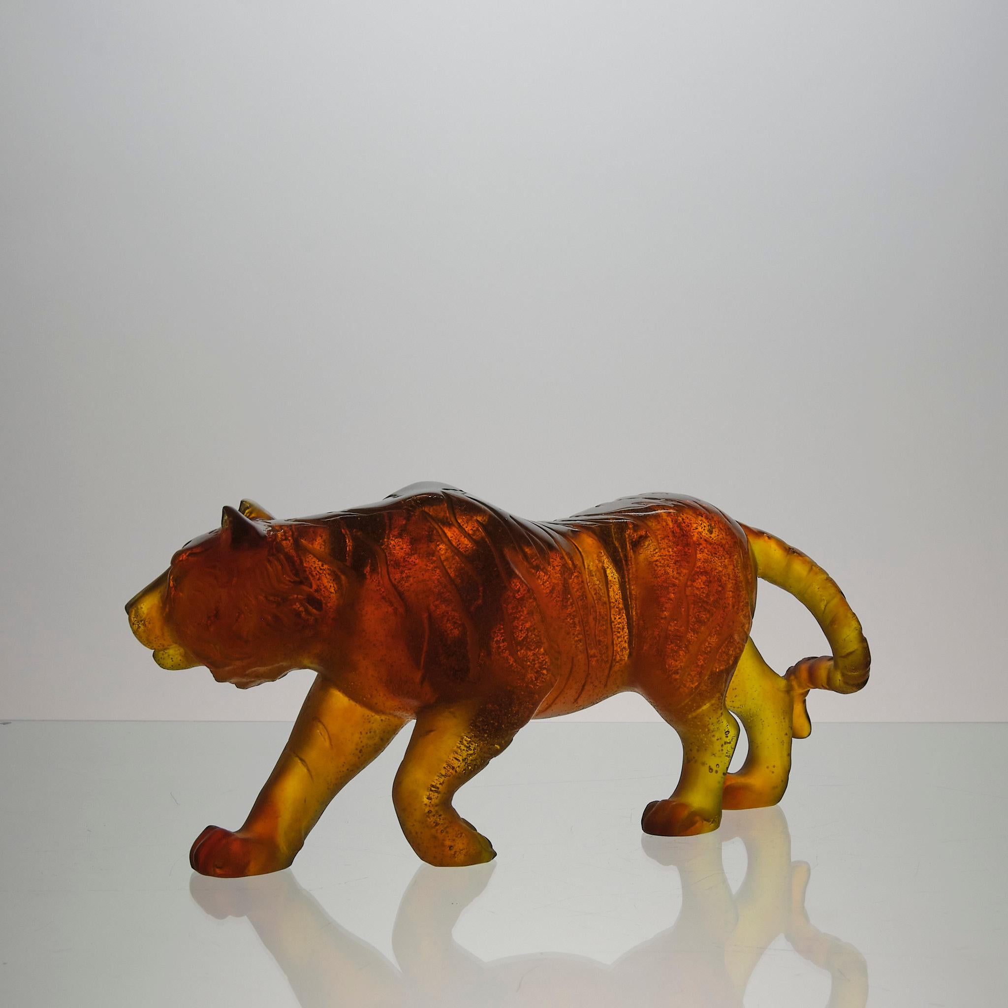 Pate de Verre-Skulptur des 20. Jahrhunderts mit dem Titel 