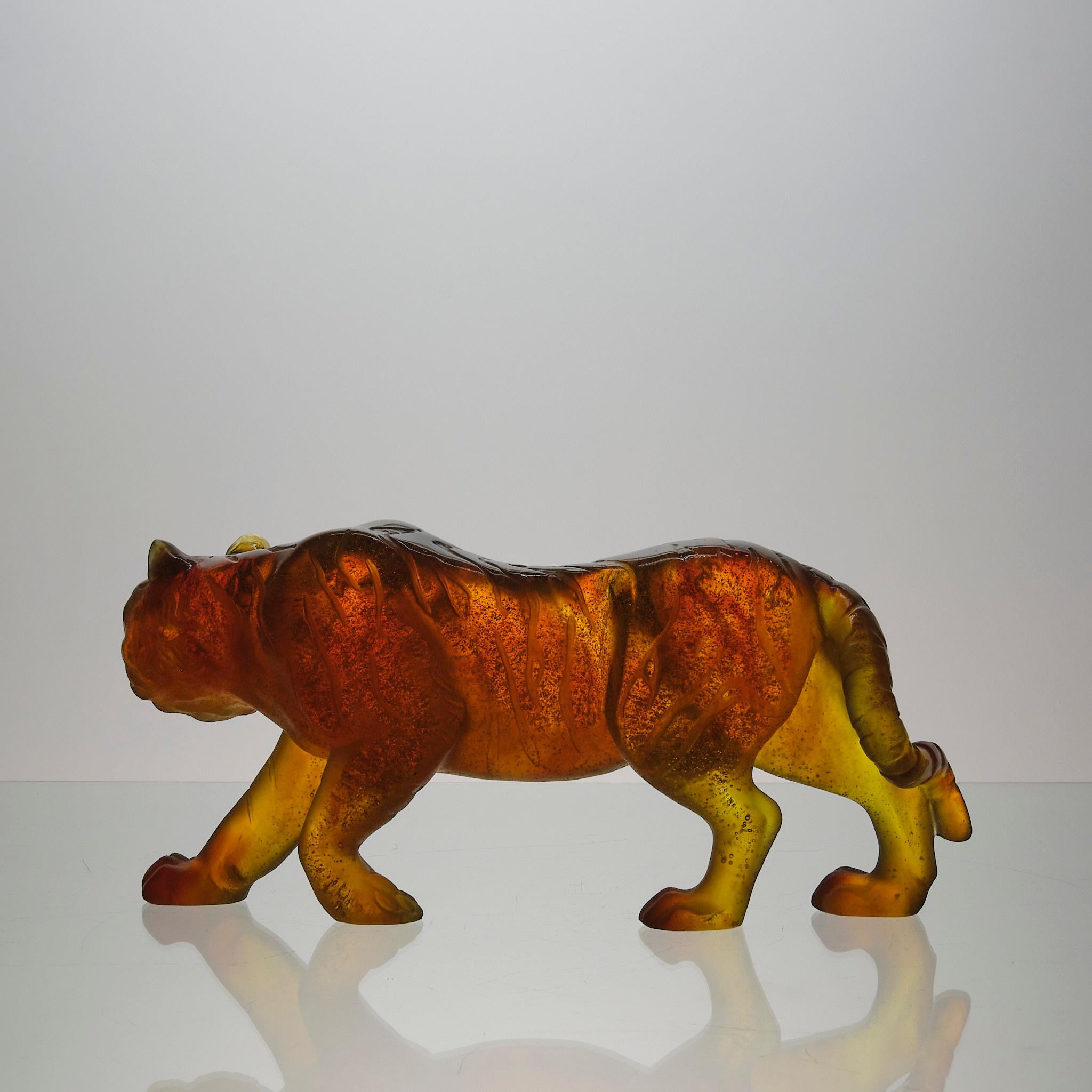 Pate de Verre-Skulptur des 20. Jahrhunderts mit dem Titel 