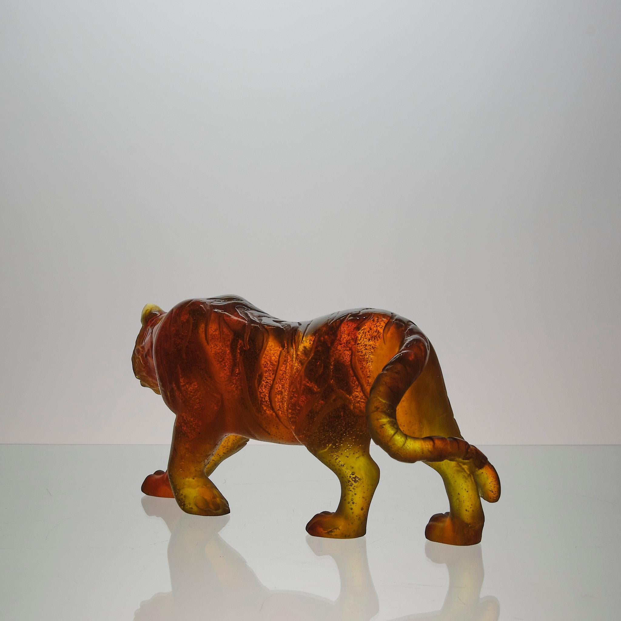 Pate de Verre-Skulptur des 20. Jahrhunderts mit dem Titel 