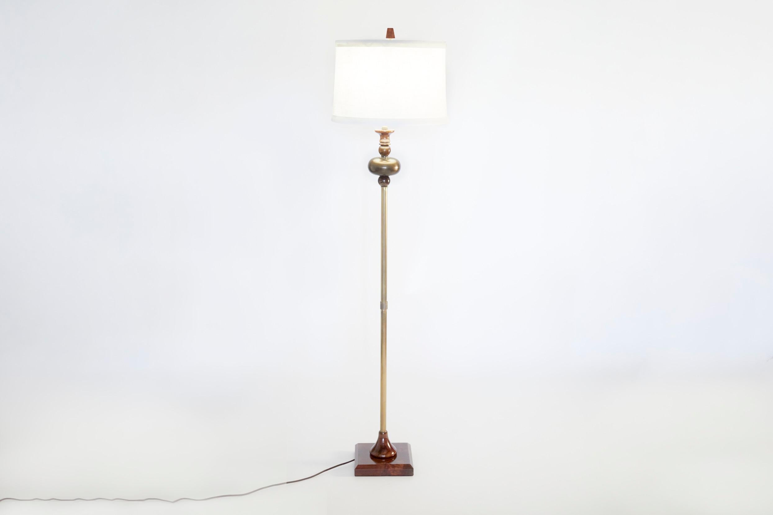 20th Century Patinated Bronze Floor Lamp For Sale 8