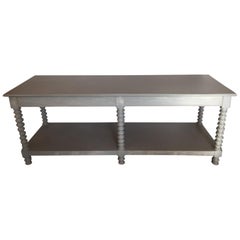 20th Century Patinated Serving Table 20th Century Patinated Serving Table