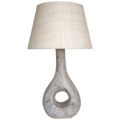20th Century Patinated Terracotta Table Lamp