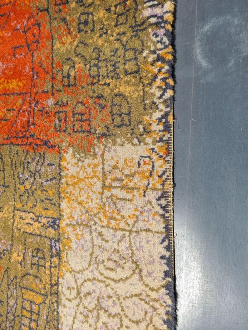 Skandinavischer Vintage-Teppich „Florentinische Villenviertel“ von Paul Klee aus dem 20. Jahrhundert im Angebot 5