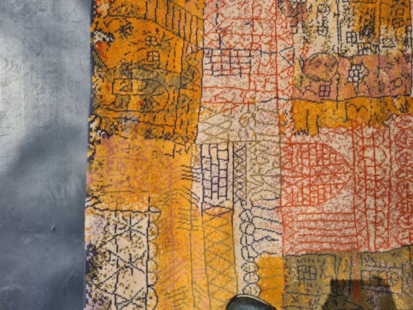 Skandinavischer Vintage-Teppich „Florentinische Villenviertel“ von Paul Klee aus dem 20. Jahrhundert im Angebot 6