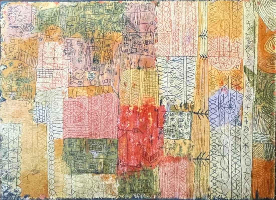 Modern 20th Century Paul Klee Vintage Scandinavian Rug 