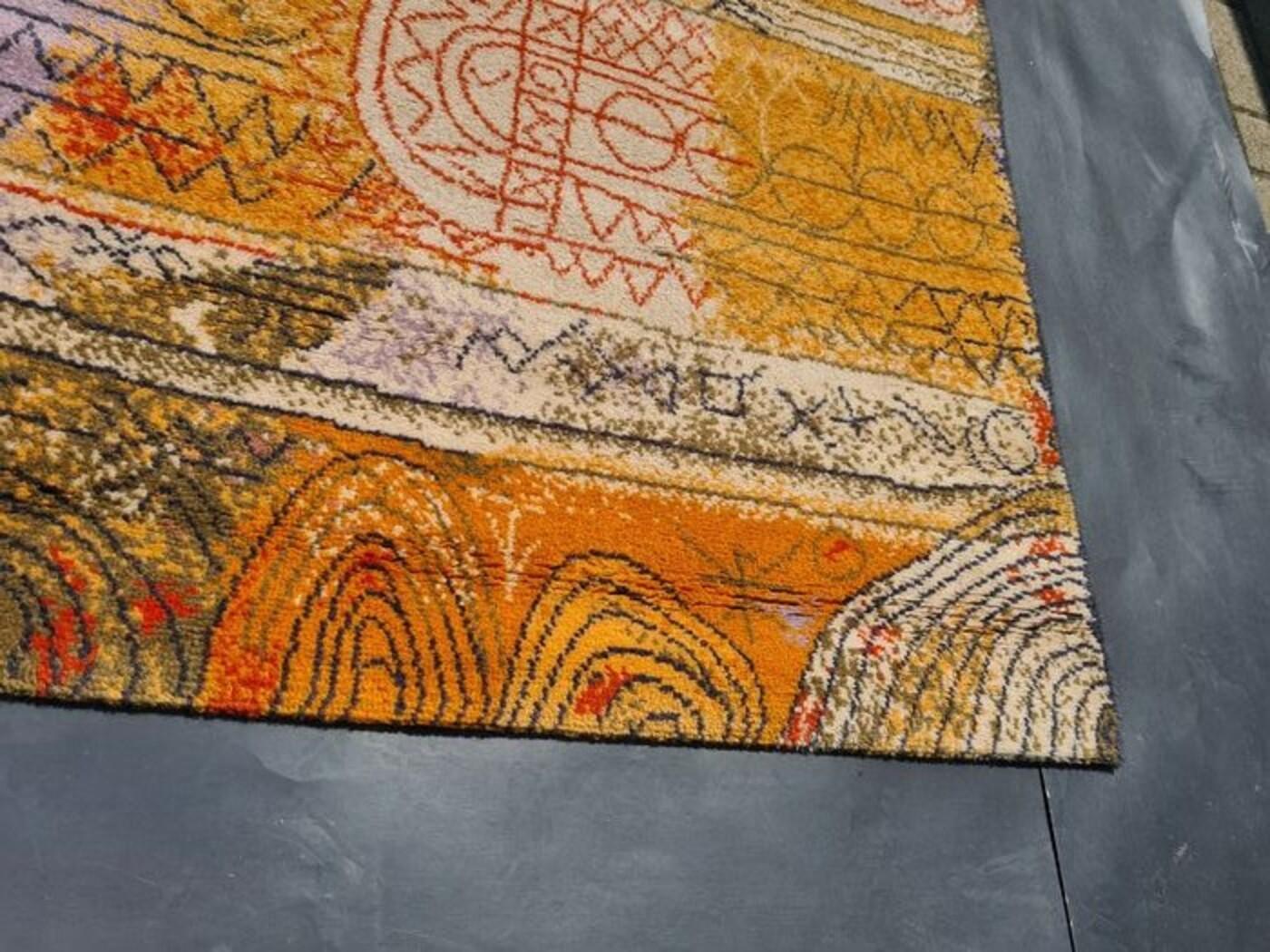 Skandinavischer Vintage-Teppich „Florentinische Villenviertel“ von Paul Klee aus dem 20. Jahrhundert im Angebot 3