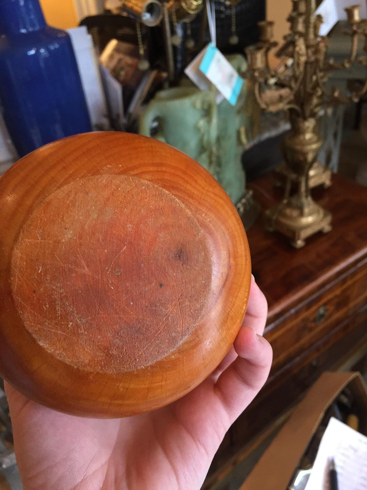 Wood 20th Century Pear Tea Caddy Box For Sale