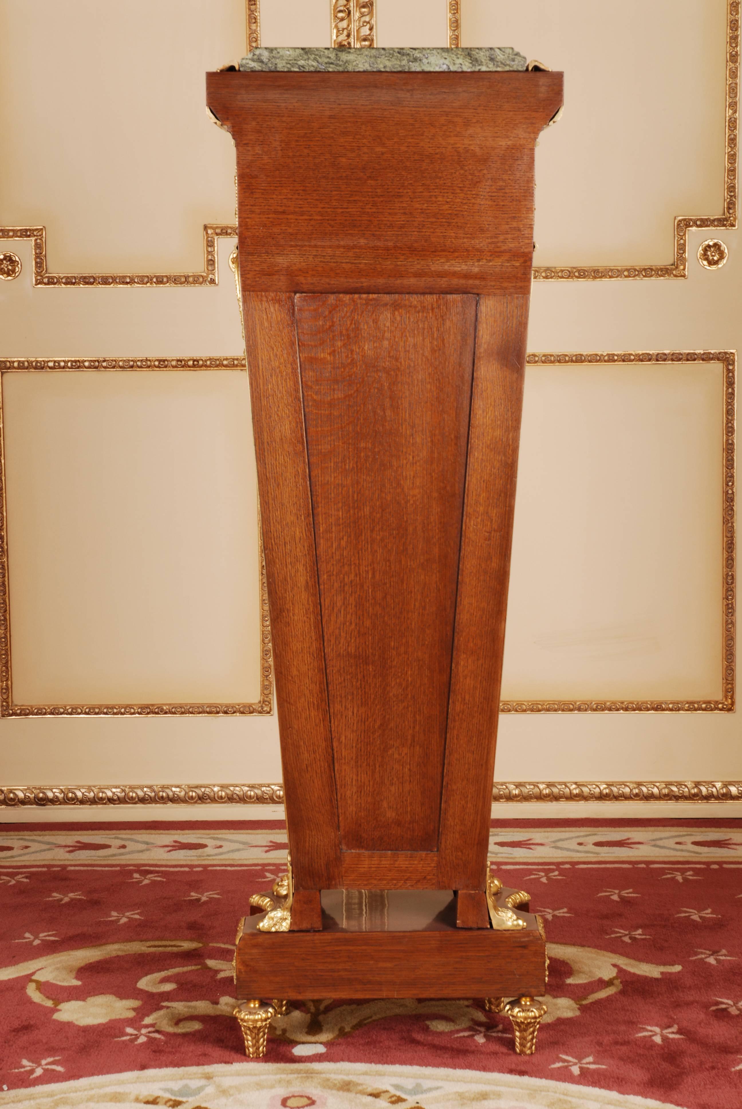 20th Century Pedestal Column in the Ancient Antique Louis XVI Style Rosewood For Sale 4