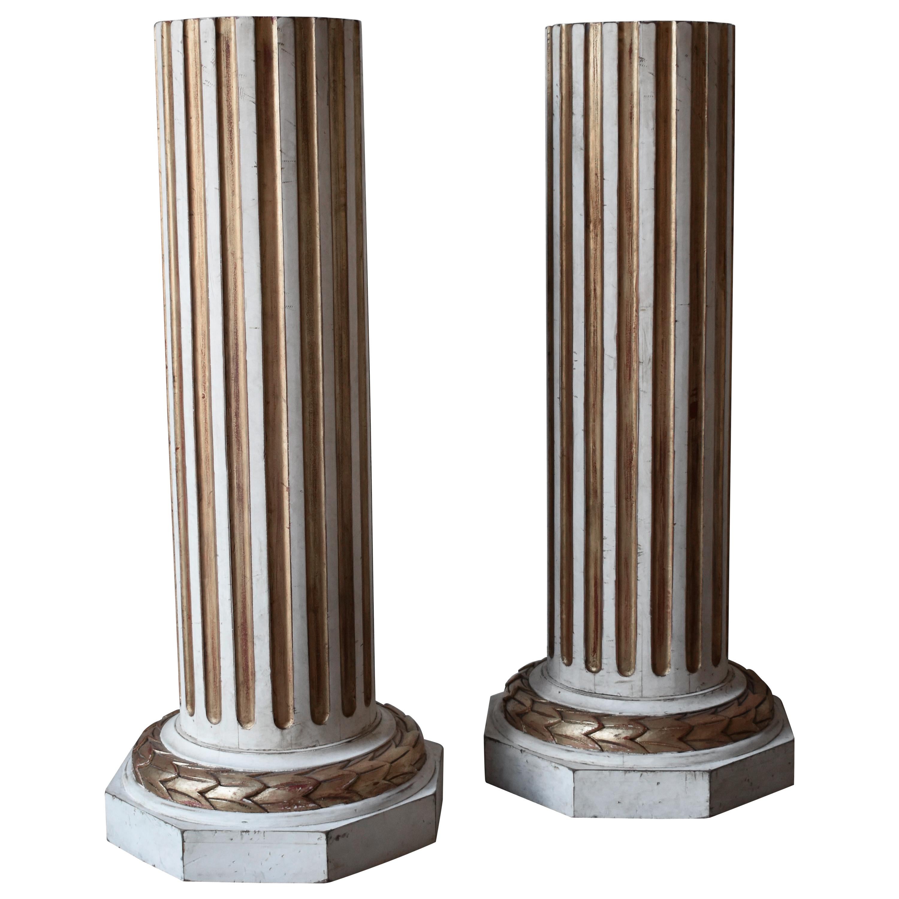 20th Century Pedestals in Gustavian Style