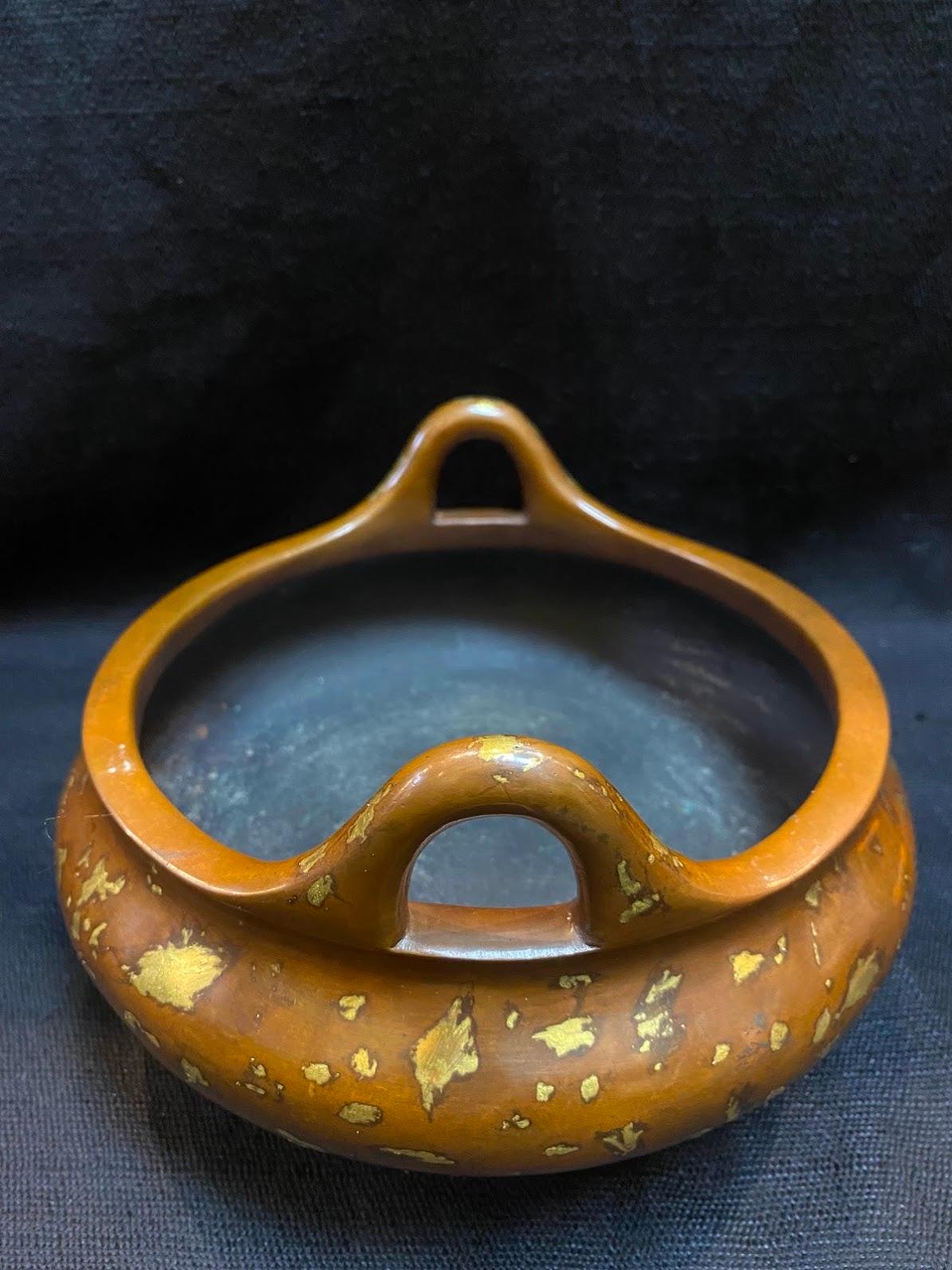 20th Century Period Antique Gilt-Splash Bronze Censer For Sale 2