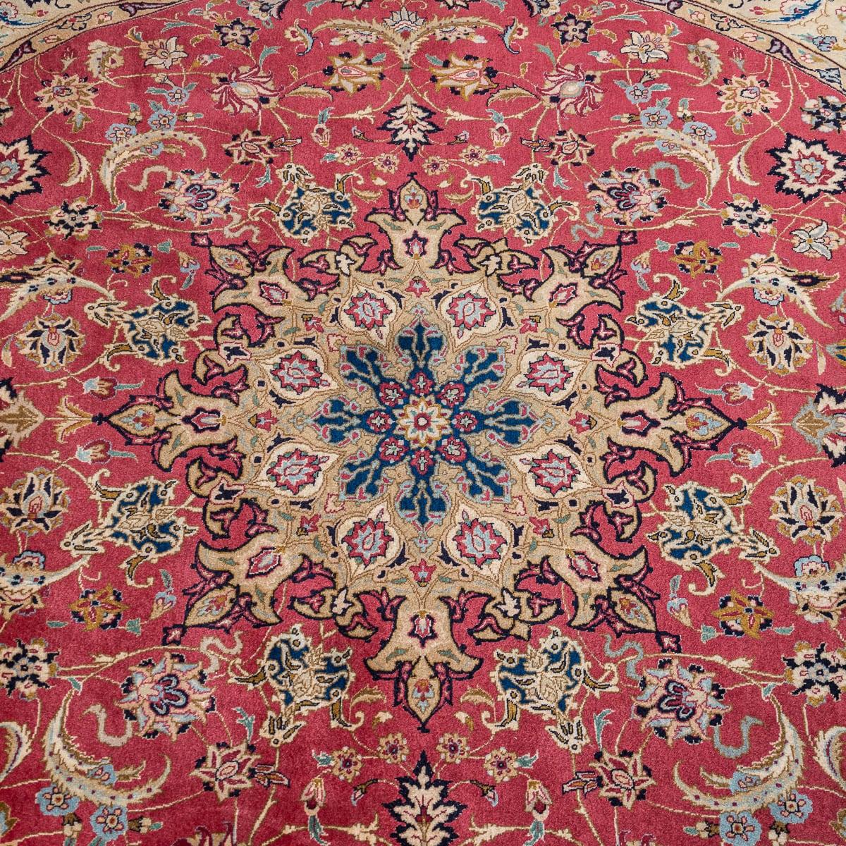 Altro Tappeto Tabriz del XX secolo in seta e lana fine, fatto a mano, 50-Raj c.1990 in vendita