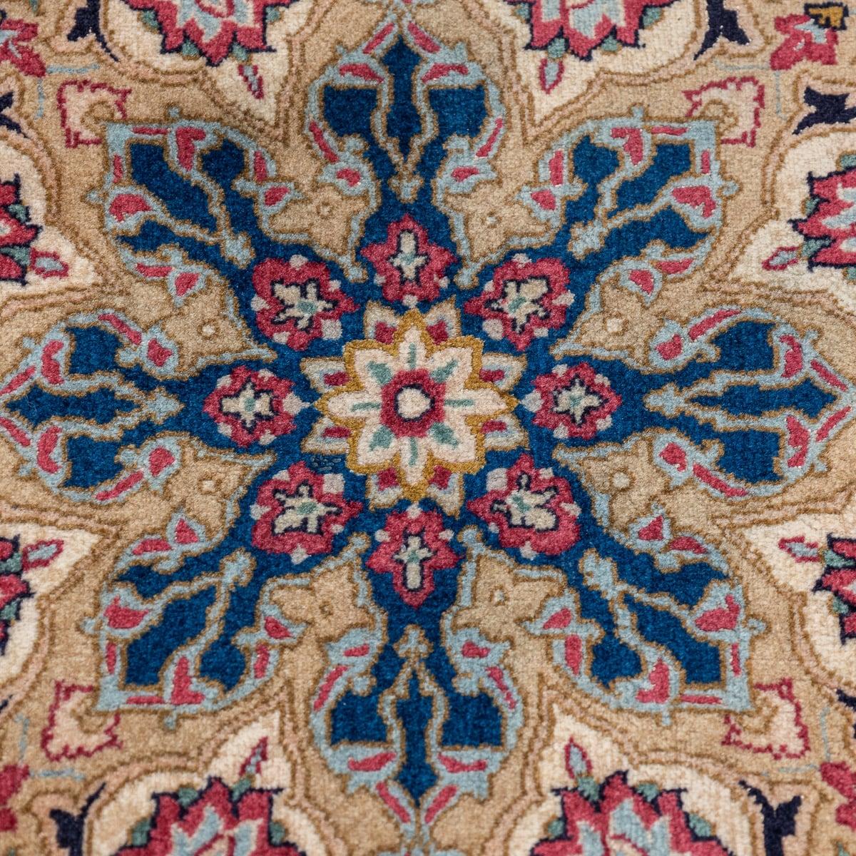 Asiatico Tappeto Tabriz del XX secolo in seta e lana fine, fatto a mano, 50-Raj c.1990 in vendita