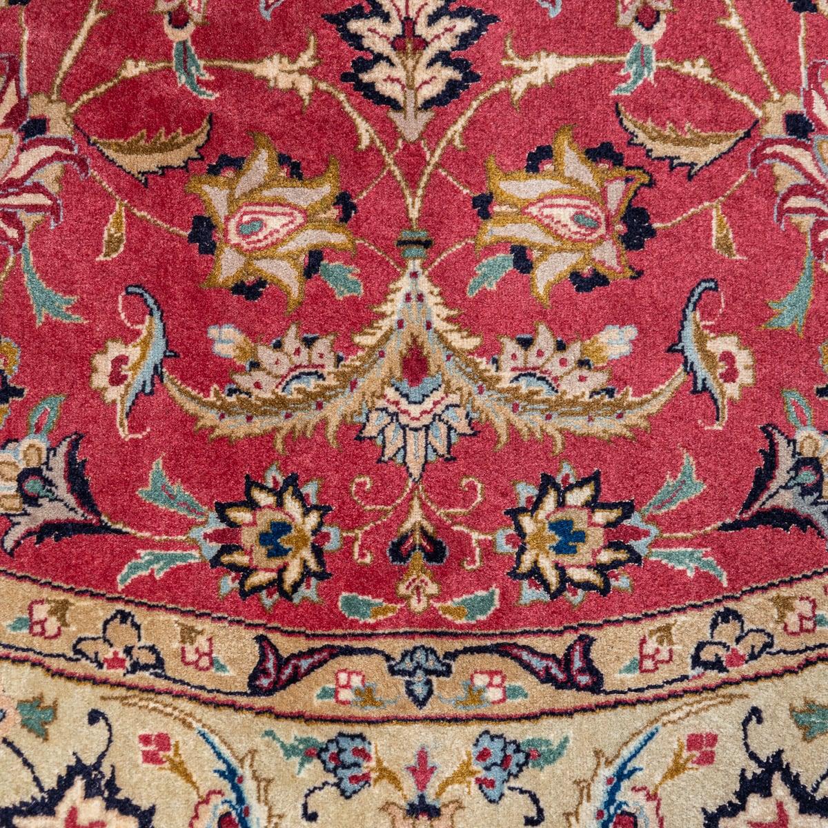 Lana Tappeto Tabriz del XX secolo in seta e lana fine, fatto a mano, 50-Raj c.1990 in vendita