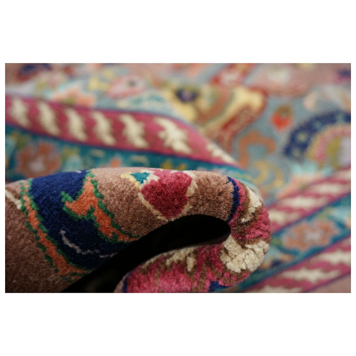 Persischer Tabriz-Wollteppich in Marineblau aus dem 20. Jahrhundert, 10x13 groß im Angebot 4