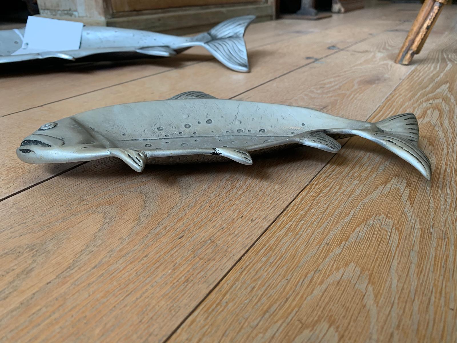 20th Century Pewter Trout Serving Tray 4