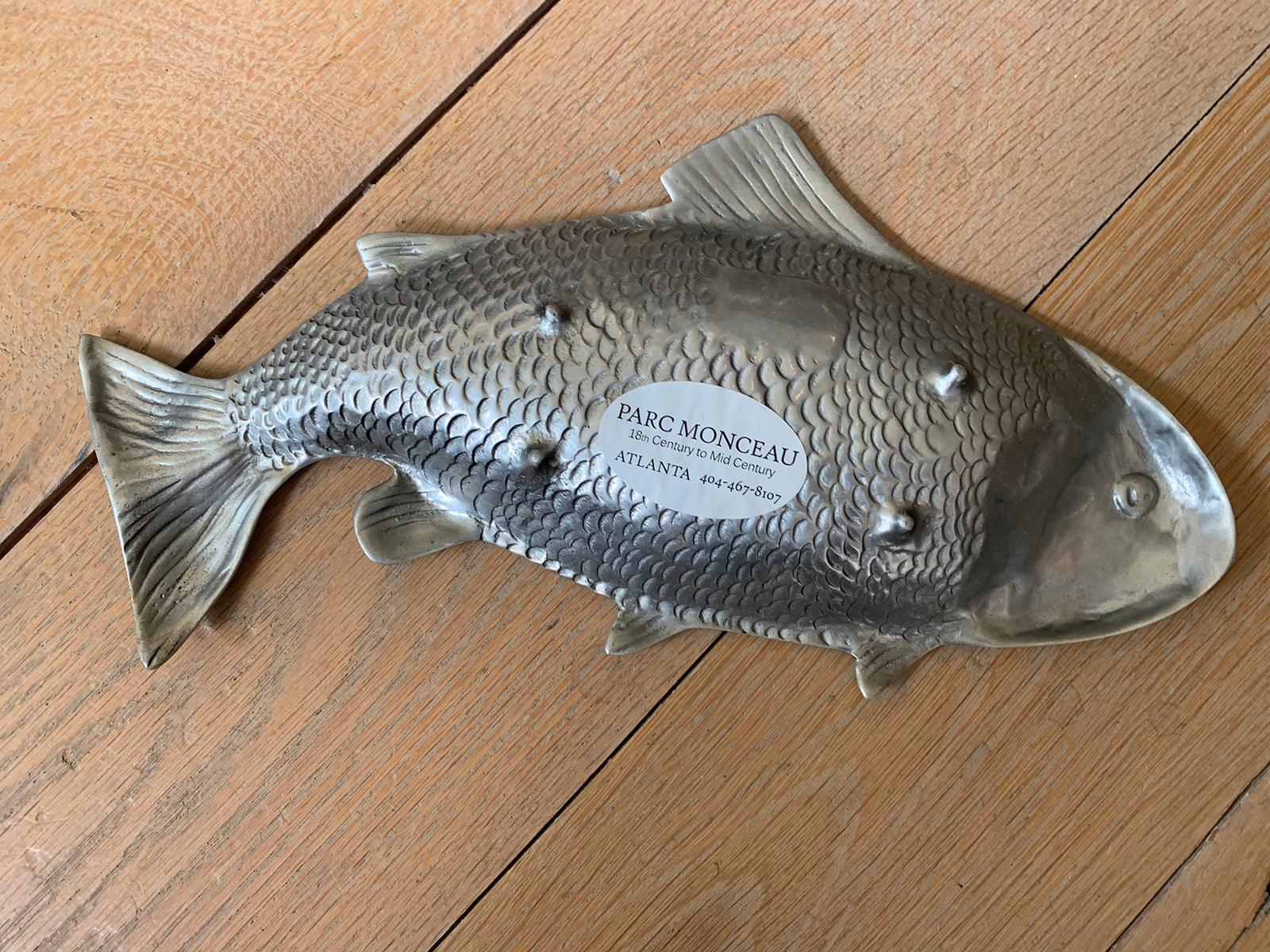 20th Century Pewter Trout Serving Tray 5
